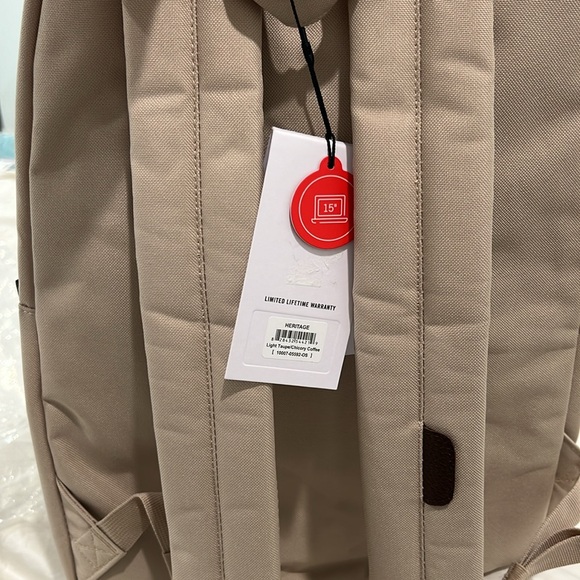 Hershel backpack-light taupe/chicory coffee/NEW! - Picture 7 of 10